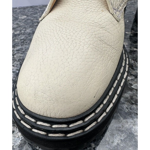 Proenza Schouler Combat Lace Up Boot Women’s Size EU 39.5 vory - Picture 11 of 16